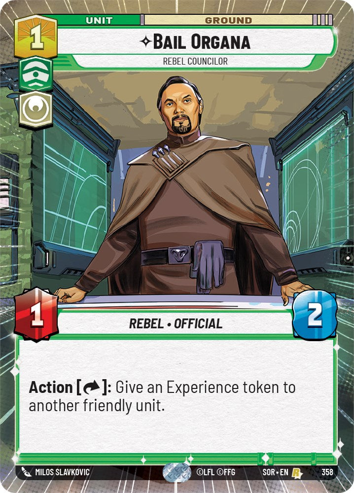 Bail Organa - Rebel Councilor (Hyperspace) (358) [Spark of Rebellion] | Fandemonia Ltd