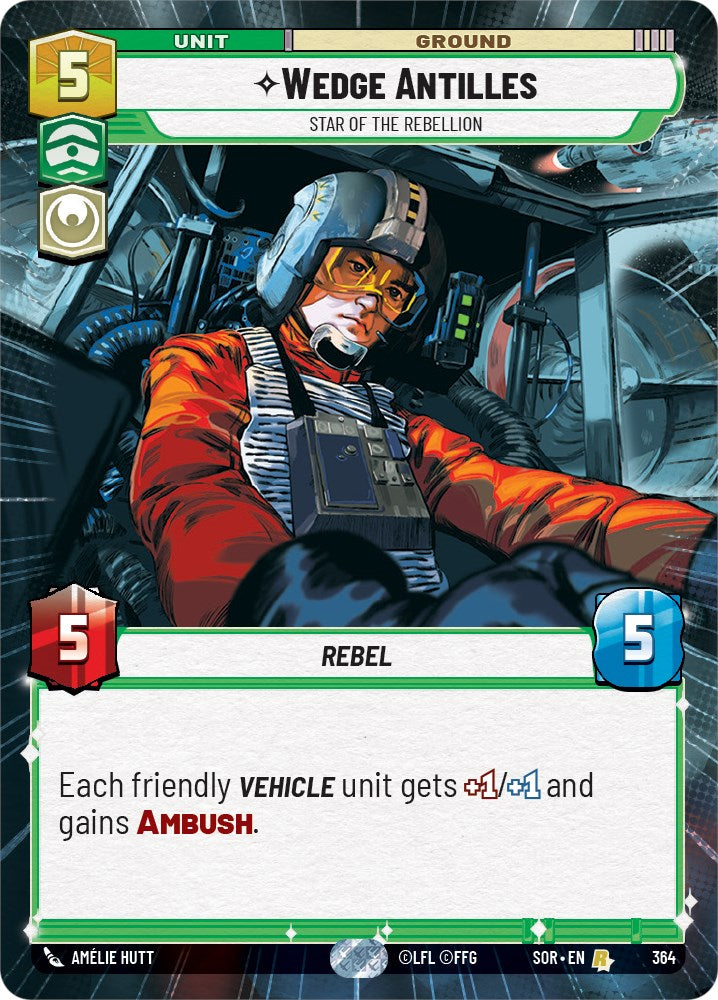 Wedge Antilles - Star of the Rebellion (Hyperspace) (364) [Spark of Rebellion] | Fandemonia Ltd