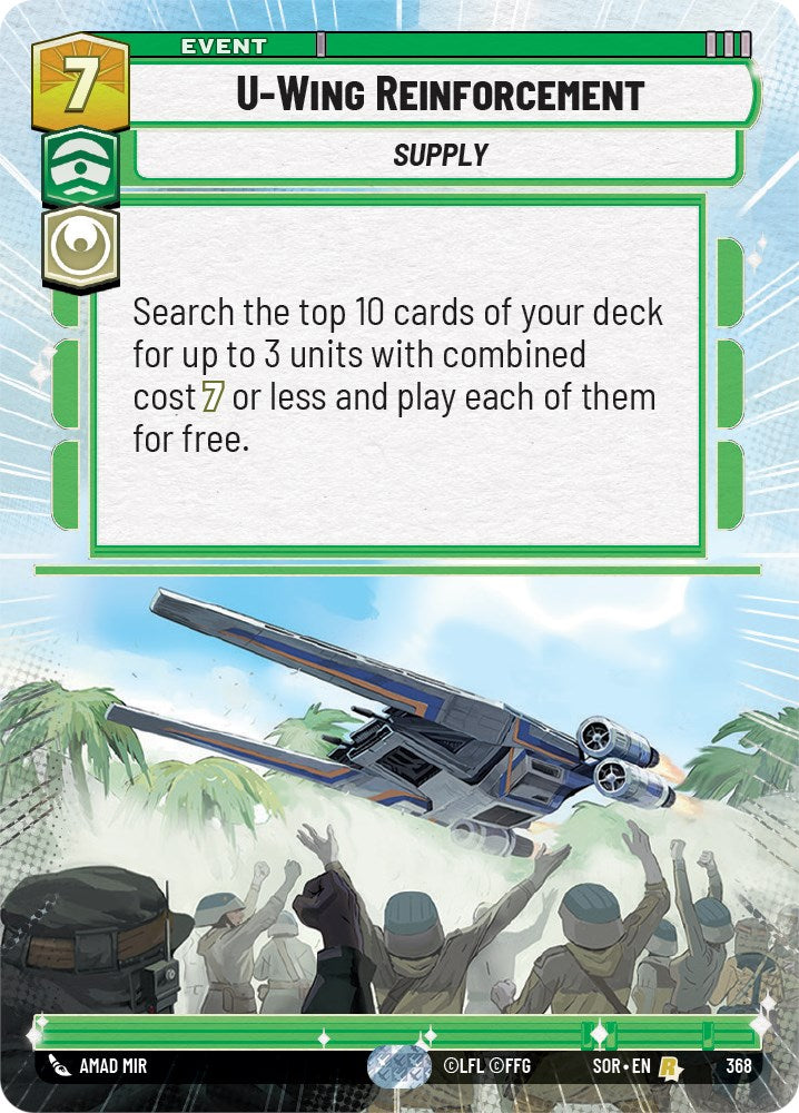 U-Wing Reinforcement (Hyperspace) (368) [Spark of Rebellion] | Fandemonia Ltd