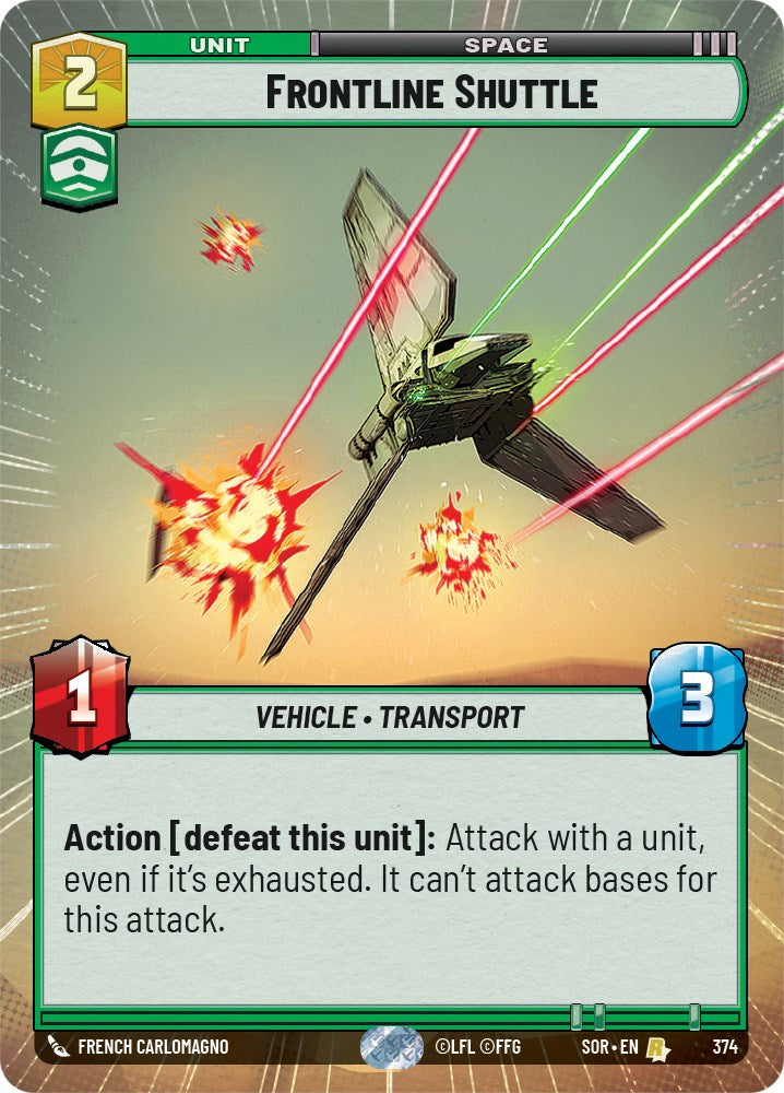 Frontline Shuttle (Hyperspace) (374) [Spark of Rebellion] | Fandemonia Ltd