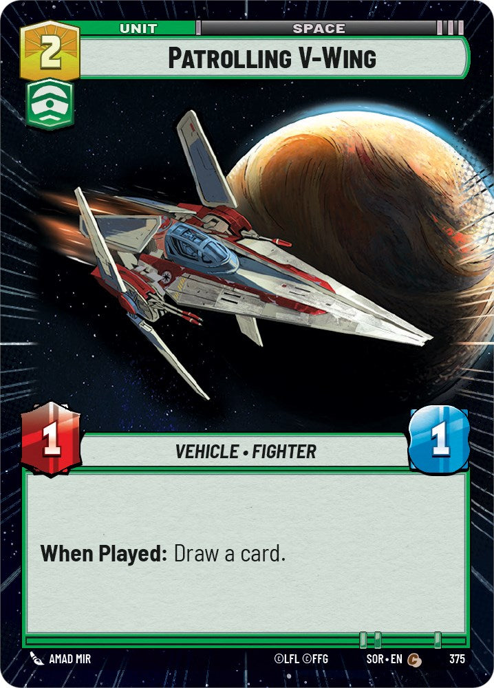 Patrolling V-Wing (Hyperspace) (375) [Spark of Rebellion] | Fandemonia Ltd