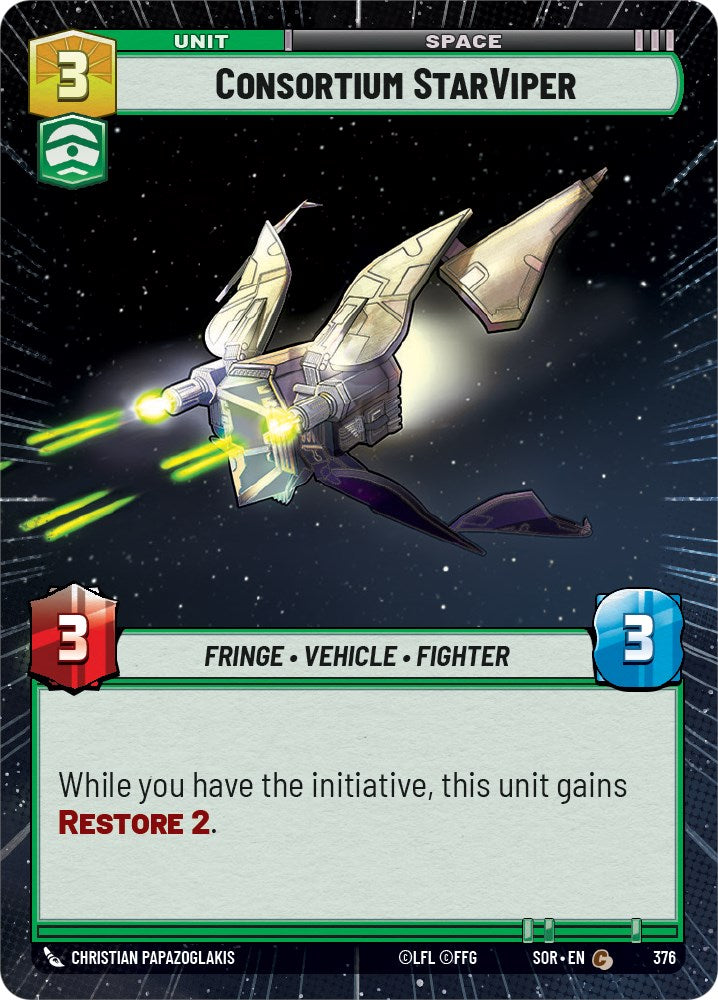 Consortium StarViper (Hyperspace) (376) [Spark of Rebellion] | Fandemonia Ltd