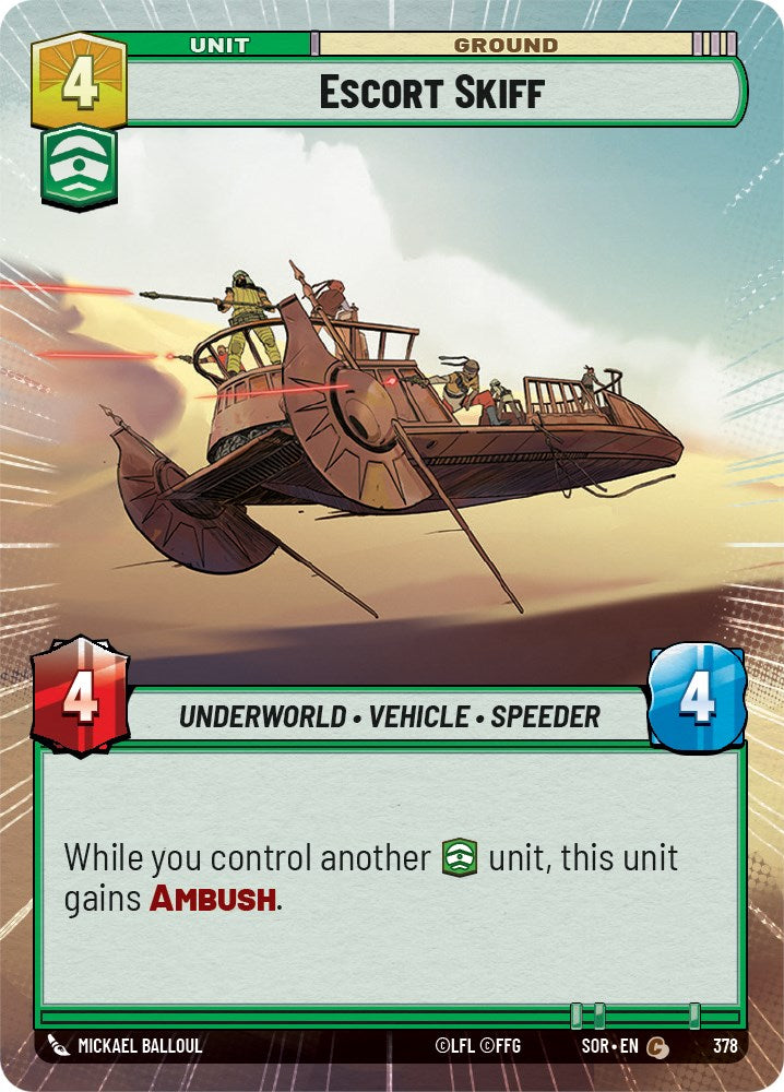 Escort Skiff (Hyperspace) (378) [Spark of Rebellion] | Fandemonia Ltd