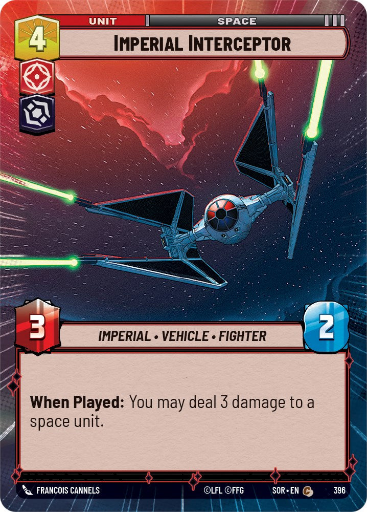 Imperial Interceptor (Hyperspace) (396) [Spark of Rebellion] | Fandemonia Ltd