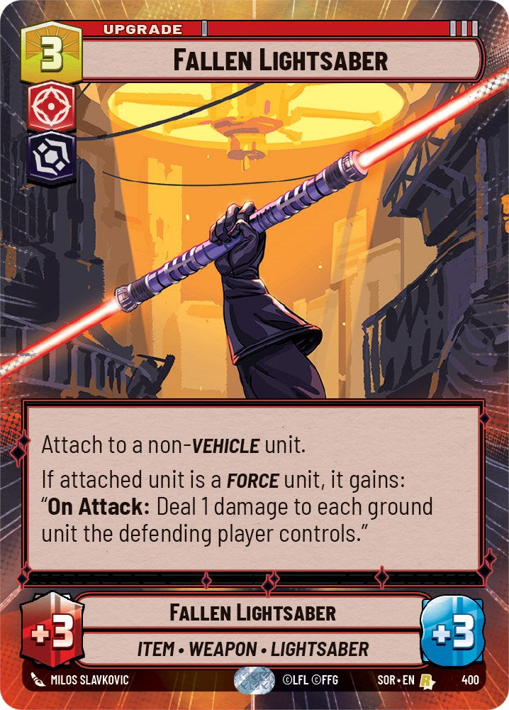 Fallen Lightsaber (Hyperspace) (400) [Spark of Rebellion] | Fandemonia Ltd