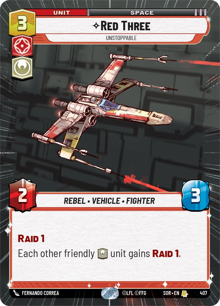 Red Three - Unstoppable (Hyperspace) (407) [Spark of Rebellion] | Fandemonia Ltd