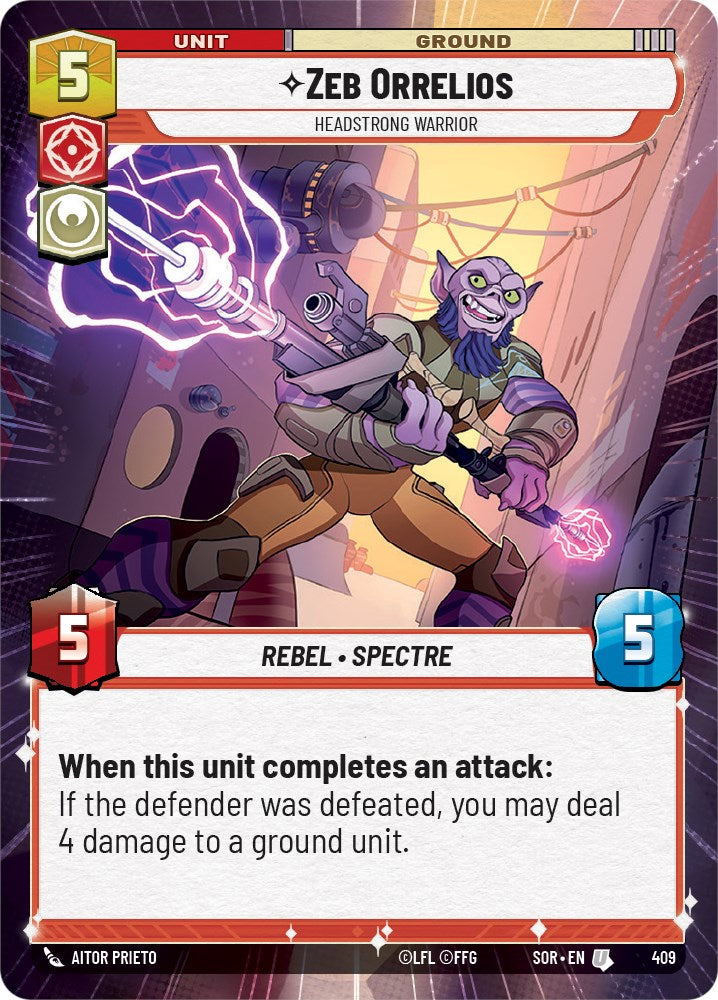 Zeb Orrelios - Headstrong Warrior (Hyperspace) (409) [Spark of Rebellion] | Fandemonia Ltd