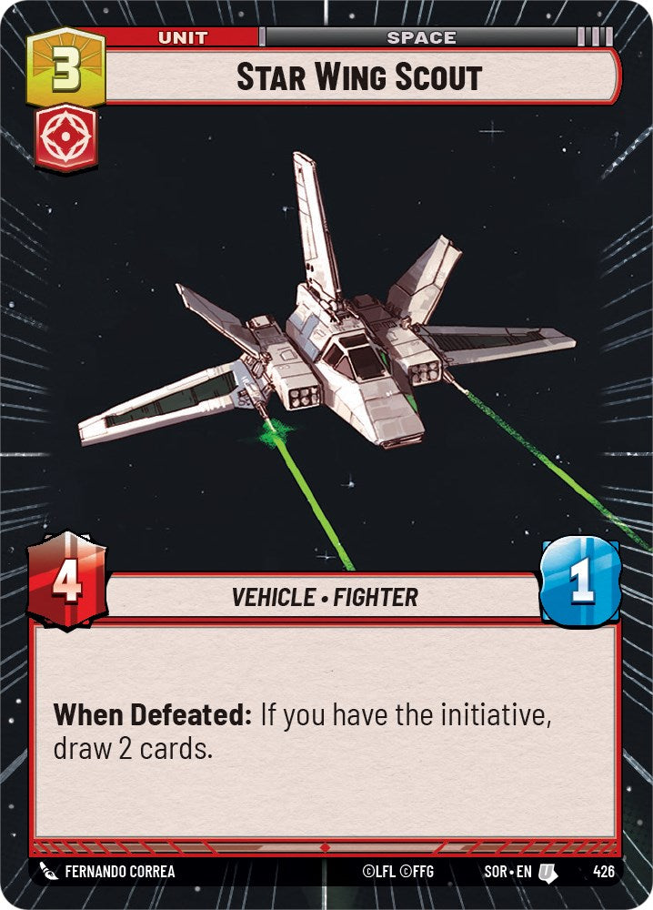 Star Wing Scout (Hyperspace) (426) [Spark of Rebellion] | Fandemonia Ltd