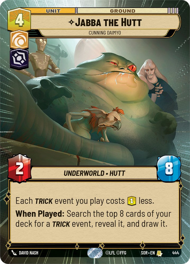 Jabba the Hutt - Cunning Daimyo (Hyperspace) (444) [Spark of Rebellion] | Fandemonia Ltd