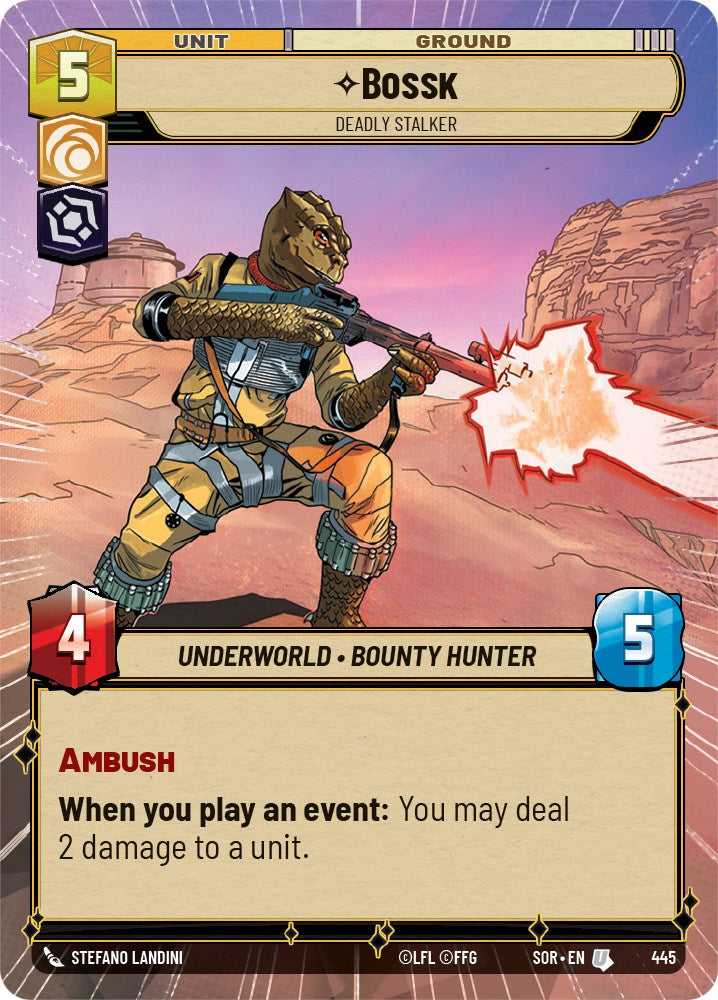 Bossk - Deadly Stalker (Hyperspace) (445) [Spark of Rebellion] | Fandemonia Ltd