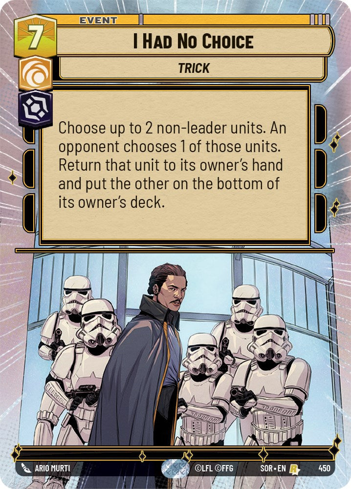 I Had No Choice (Hyperspace) (450) [Spark of Rebellion] | Fandemonia Ltd
