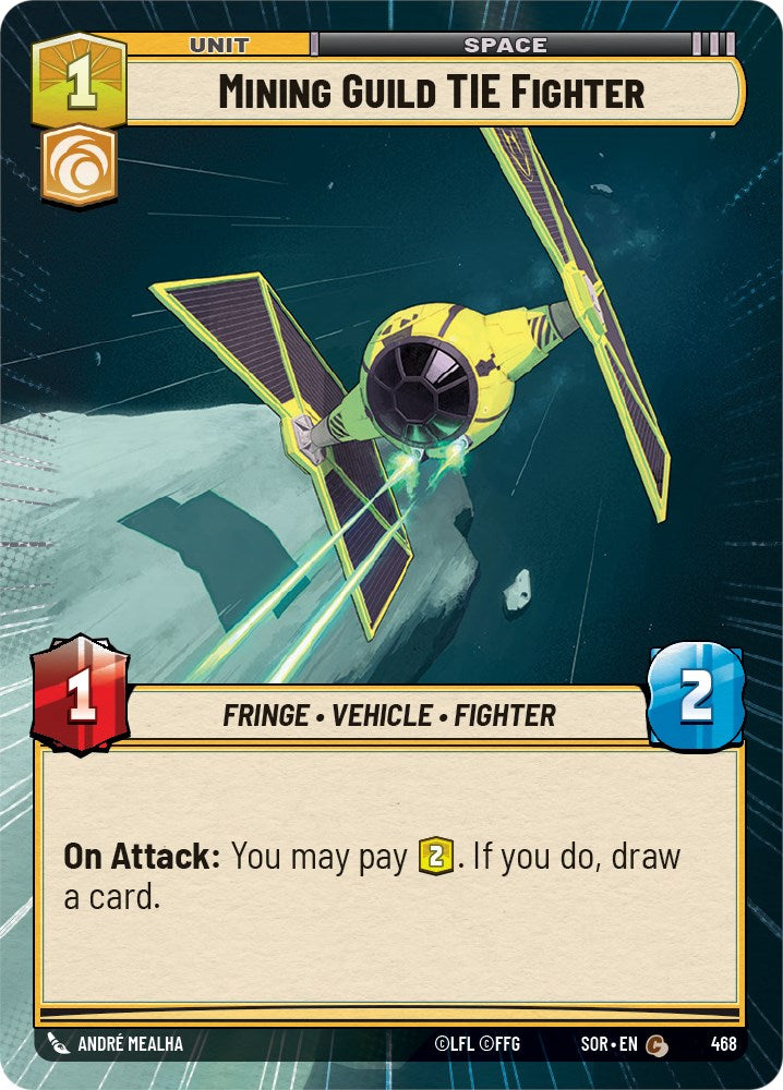 Mining Guild TIE Fighter (Hyperspace) (468) [Spark of Rebellion] | Fandemonia Ltd