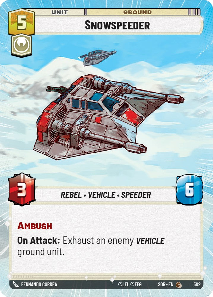 Snowspeeder (Hyperspace) (502) [Spark of Rebellion] | Fandemonia Ltd