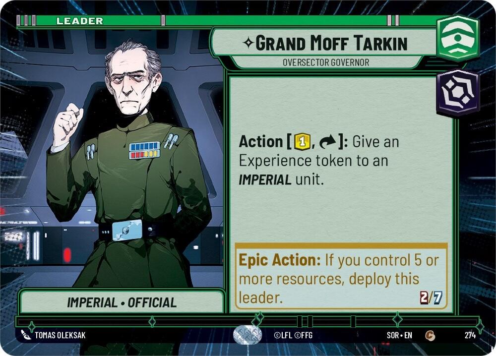 Grand Moff Tarkin - Oversector Governor (Hyperspace) (274) [Spark of Rebellion] | Fandemonia Ltd