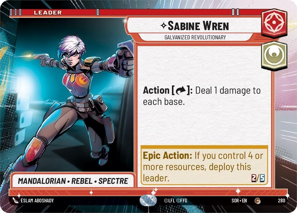 Sabine Wren - Galvanized Revolutionary (Hyperspace) (280) [Spark of Rebellion] | Fandemonia Ltd