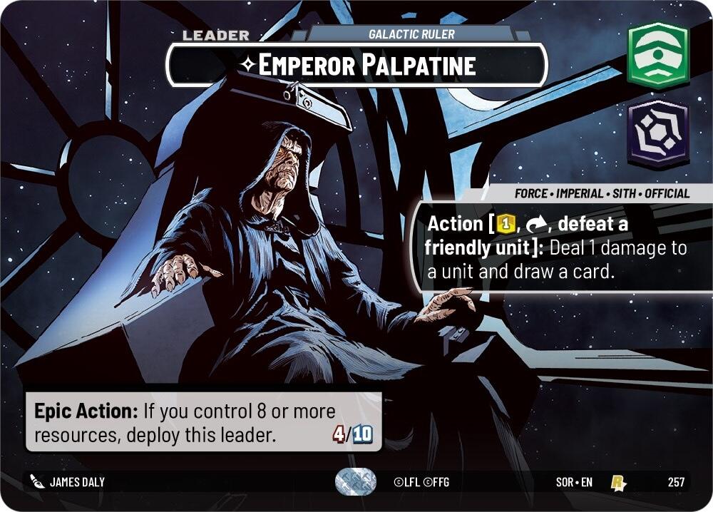 Emperor Palpatine - Galactic Ruler (Showcase) (257) [Spark of Rebellion] | Fandemonia Ltd
