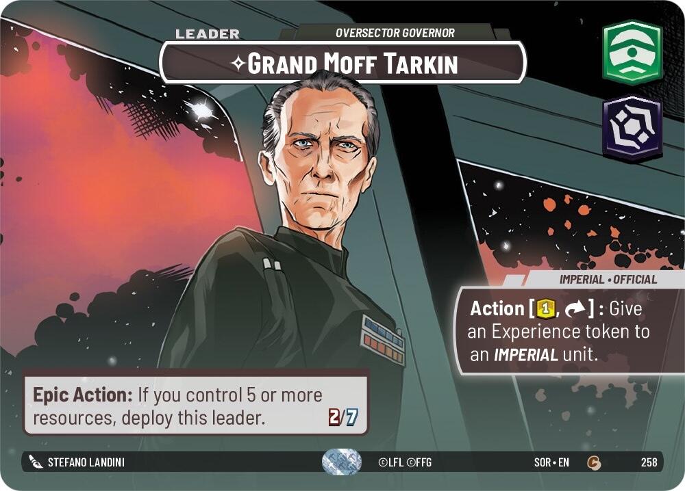 Grand Moff Tarkin - Oversector Governor (Showcase) (258) [Spark of Rebellion] | Fandemonia Ltd