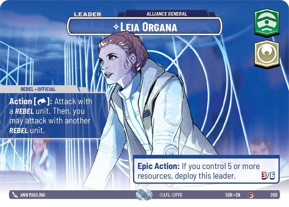 Leia Organa - Alliance General (Showcase) (260) [Spark of Rebellion] | Fandemonia Ltd
