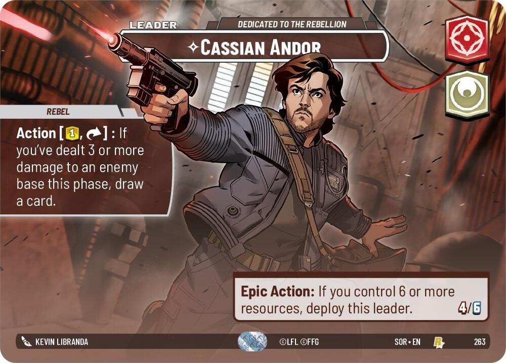 Cassian Andor - Dedicated to the Rebellion (Showcase) (263) [Spark of Rebellion] | Fandemonia Ltd