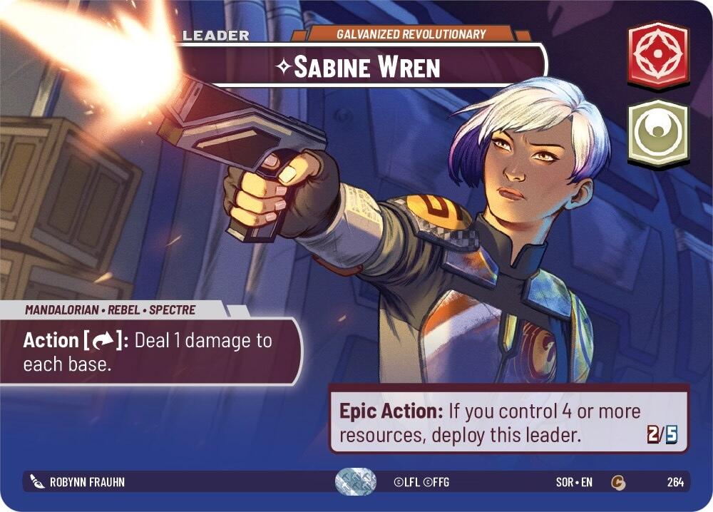 Sabine Wren - Galvanized Revolutionary (Showcase) (264) [Spark of Rebellion] | Fandemonia Ltd