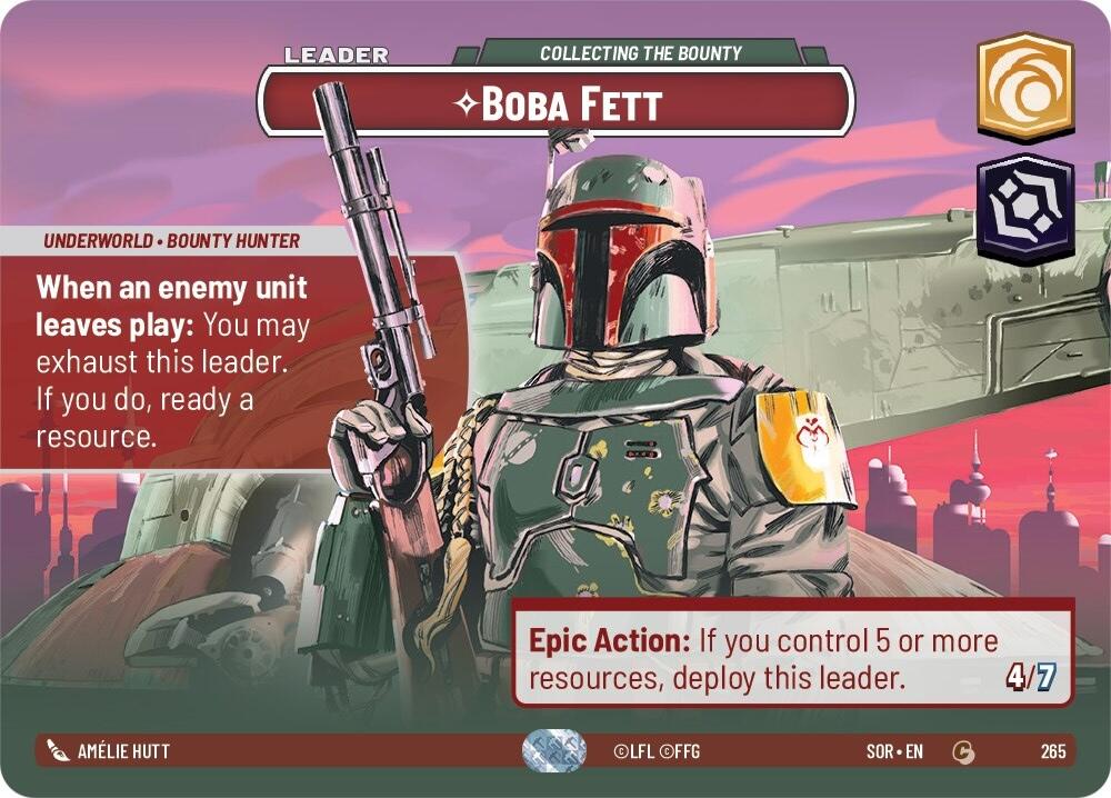 Boba Fett - Collecting the Bounty (Showcase) (265) [Spark of Rebellion] | Fandemonia Ltd