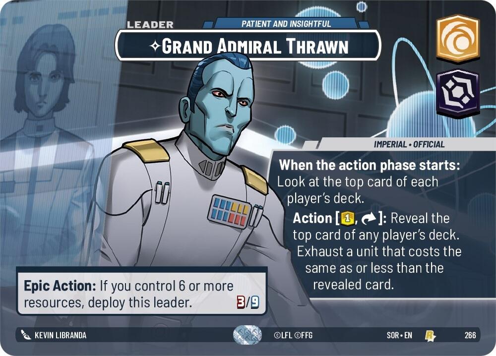 Grand Admiral Thrawn - Patient and Insightful (Showcase) (266) [Spark of Rebellion] | Fandemonia Ltd