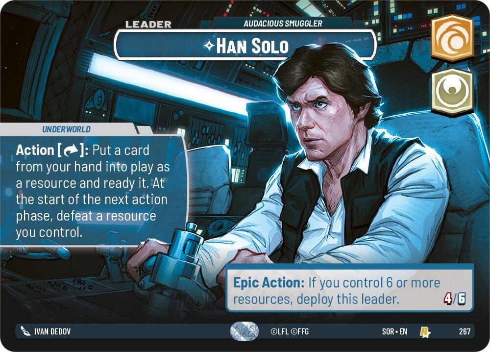 Han Solo - Audacious Smuggler (Showcase) (267) [Spark of Rebellion] | Fandemonia Ltd