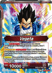 Vegeta // Vegeta, Awakened Feelings (SLR) (BT24-001) [Beyond Generations] | Fandemonia Ltd