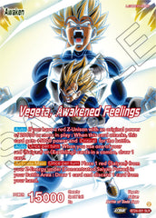 Vegeta // Vegeta, Awakened Feelings (SLR) (BT24-001) [Beyond Generations] | Fandemonia Ltd