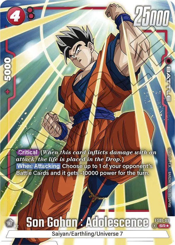 Son Gohan : Adolescence (Bonus Pack Alternate Art) [Starter Deck: Son Goku] | Fandemonia Ltd
