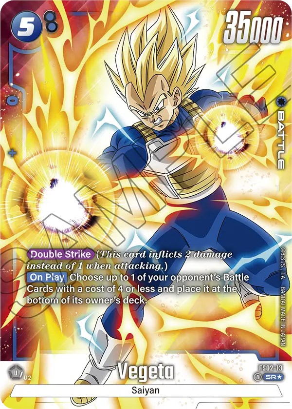 Vegeta (FS02-13) (Bonus Pack Alternate Art) [Starter Deck: Vegeta] | Fandemonia Ltd