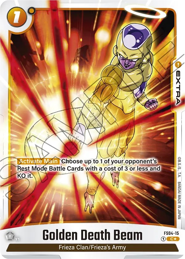 Golden Death Beam (Bonus Pack Alternate Art) [Starter Deck: Frieza] | Fandemonia Ltd
