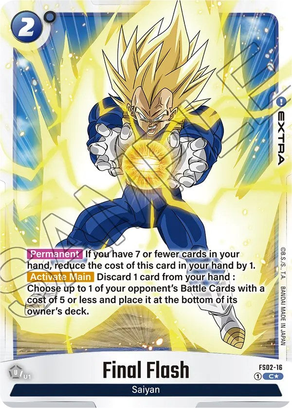 Final Flash (Bonus Pack Alternate Art) [Starter Deck: Vegeta] | Fandemonia Ltd