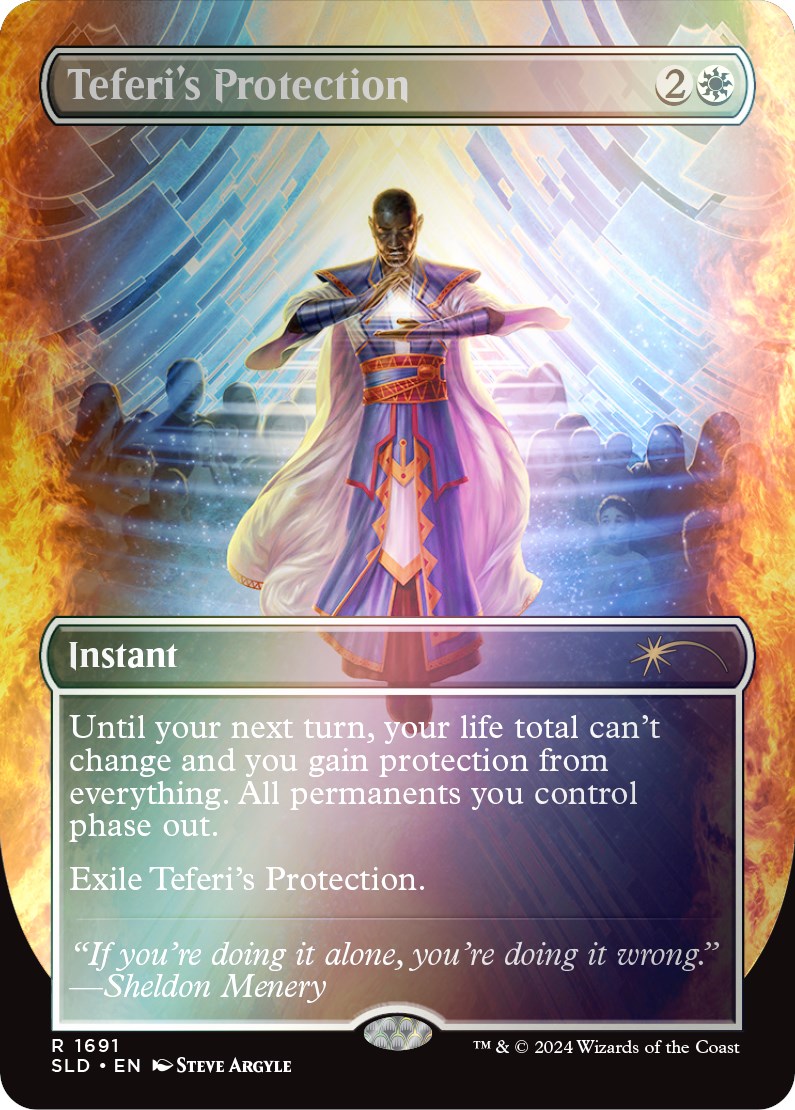 Teferi's Protection (1691) (Rainbow Foil) [Secret Lair: Sheldon's Spellbook] | Fandemonia Ltd