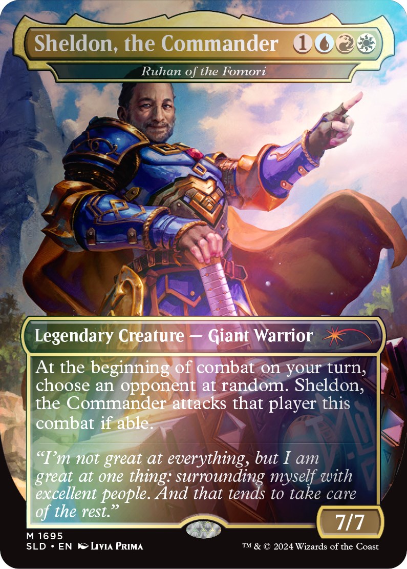 Ruhan of the Fomori - Sheldon, the Commander (Rainbow Foil) [Secret Lair: Sheldon's Spellbook] | Fandemonia Ltd