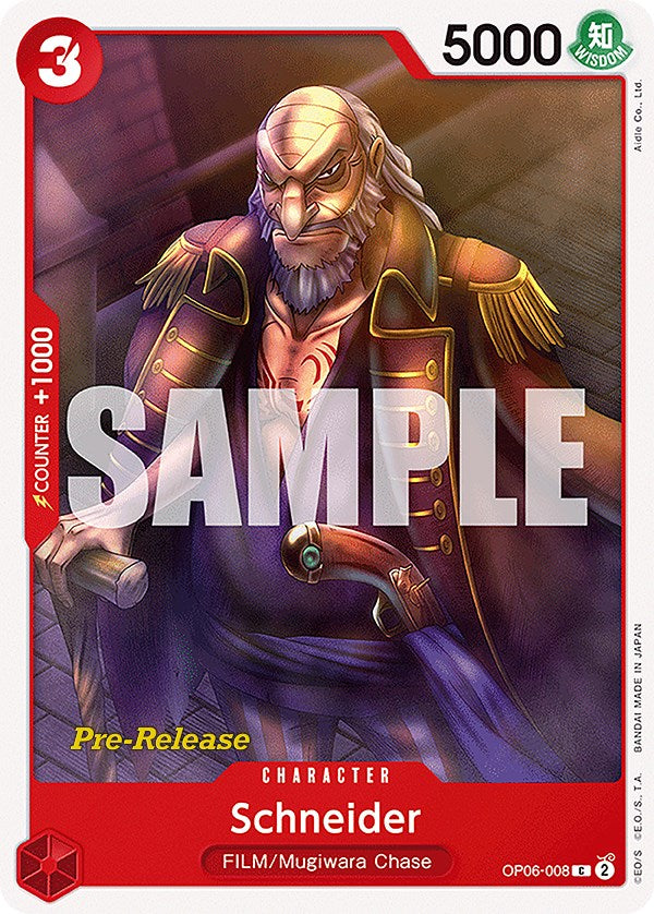 Schneider [Wings of the Captain Pre-Release Cards] | Fandemonia Ltd