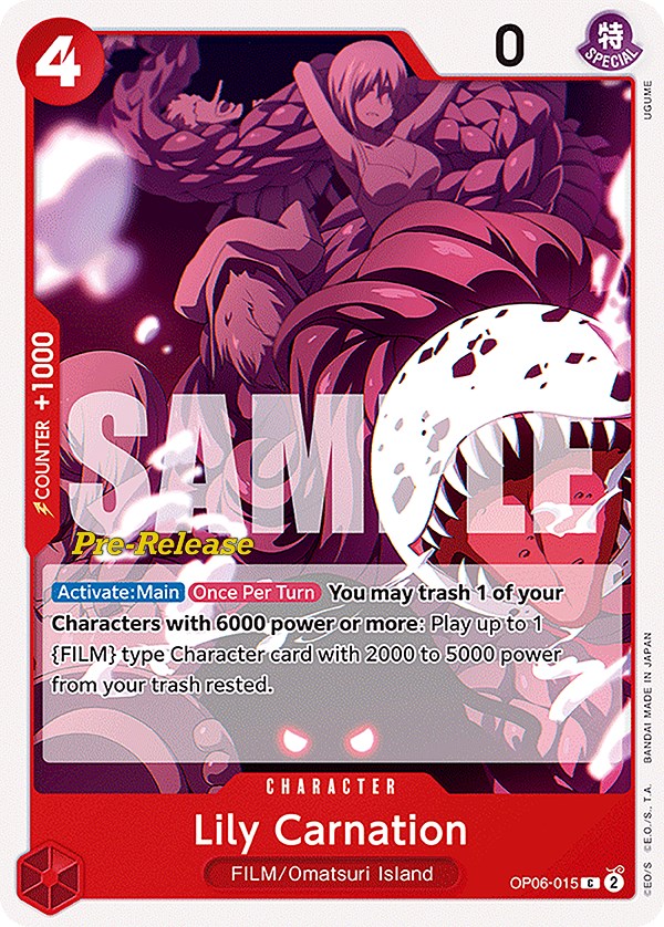 Lily Carnation [Wings of the Captain Pre-Release Cards] | Fandemonia Ltd