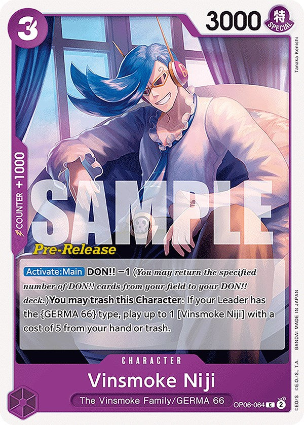 Vinsmoke Niji (064) [Wings of the Captain Pre-Release Cards] | Fandemonia Ltd