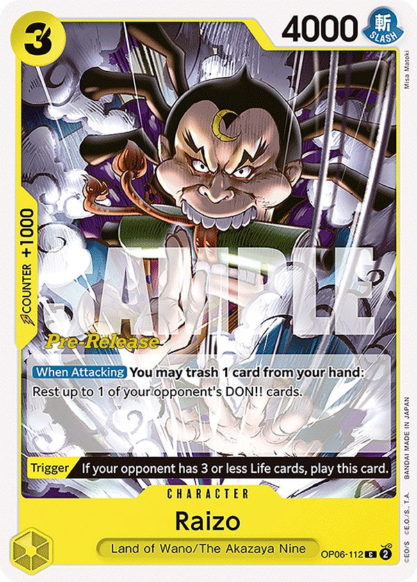 Raizo [Wings of the Captain Pre-Release Cards] | Fandemonia Ltd