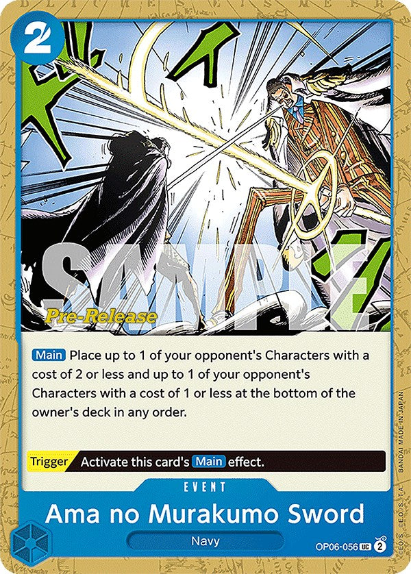Ama no Murakumo Sword [Wings of the Captain Pre-Release Cards] | Fandemonia Ltd