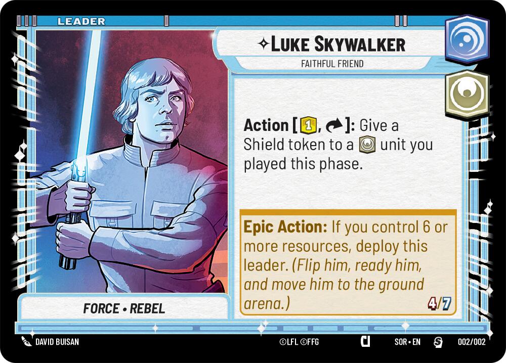 Luke Skywalker - Faithful Friend (002/002) (Prerelease Promo) (002/002) [Spark of Rebellion Promos] | Fandemonia Ltd