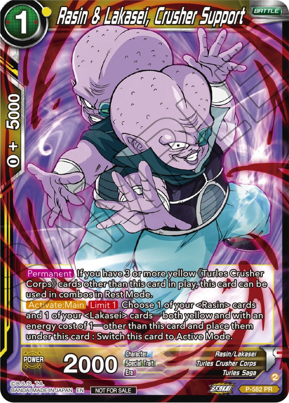 Rasin & Lakasei, Crusher Support (Zenkai Series Tournament Pack Vol.7) (P-582) [Tournament Promotion Cards] | Fandemonia Ltd