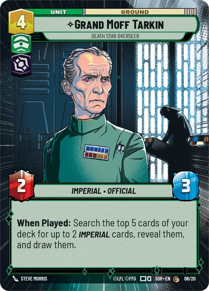 Grand Moff Tarkin - Death Star Overseer (Hyperspace) (6/20) [Spark of Rebellion: Weekly Play] | Fandemonia Ltd