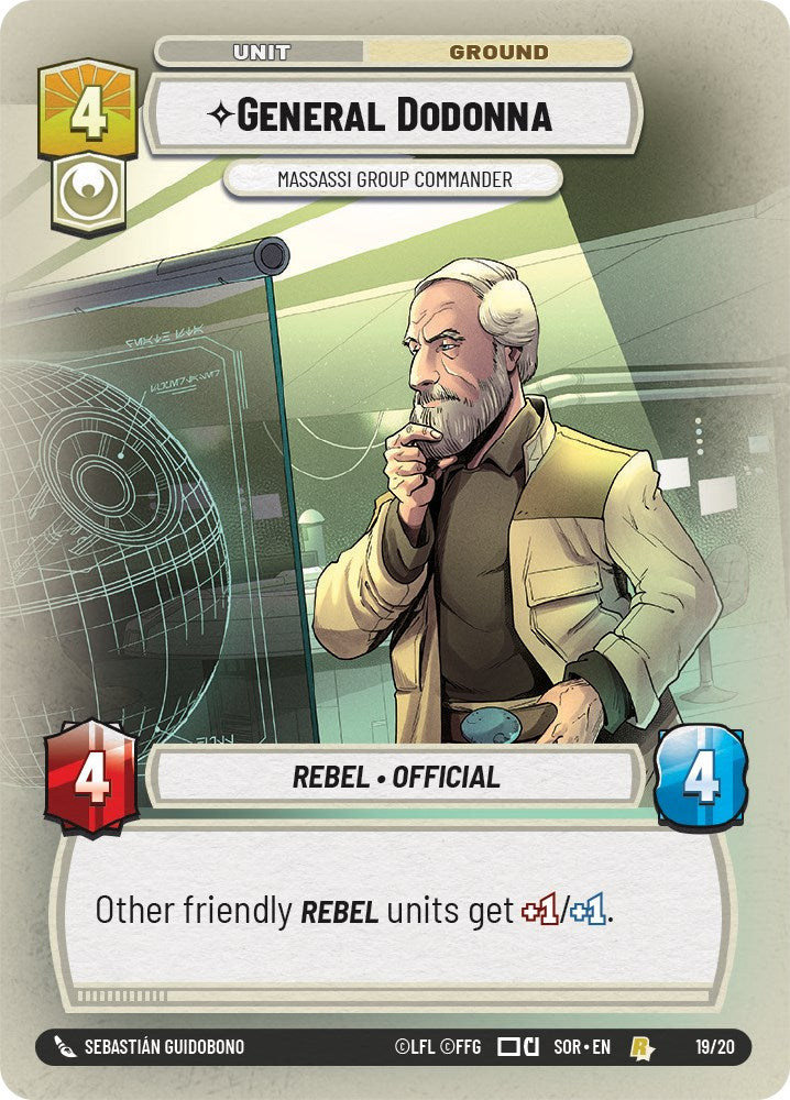 General Dodonna - Massassi Group Commander (19/20) [Spark of Rebellion: Weekly Play] | Fandemonia Ltd