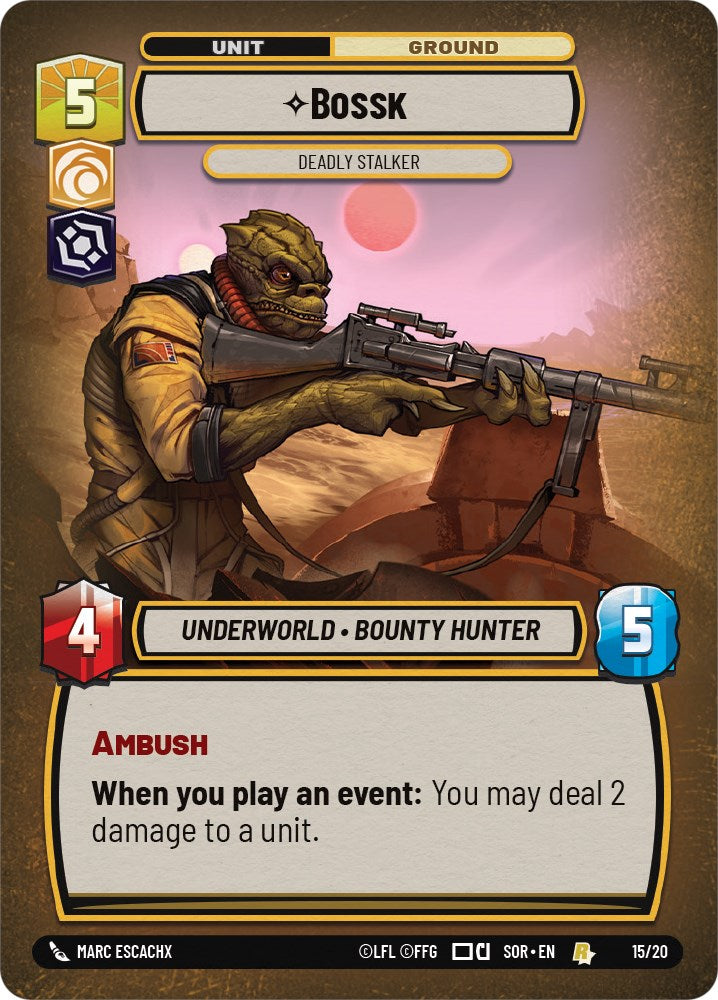 Bossk - Deadly Stalker (15/20) [Spark of Rebellion: Weekly Play] | Fandemonia Ltd