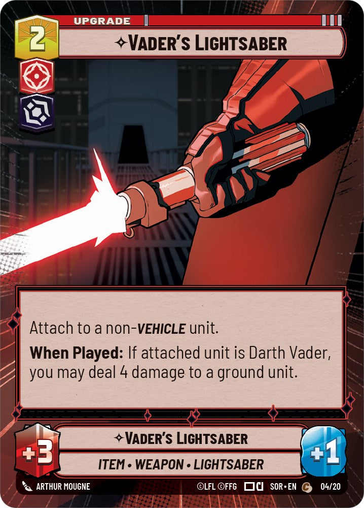 Vader's Lightsaber (Hyperspace) (4/20) [Spark of Rebellion: Weekly Play] | Fandemonia Ltd