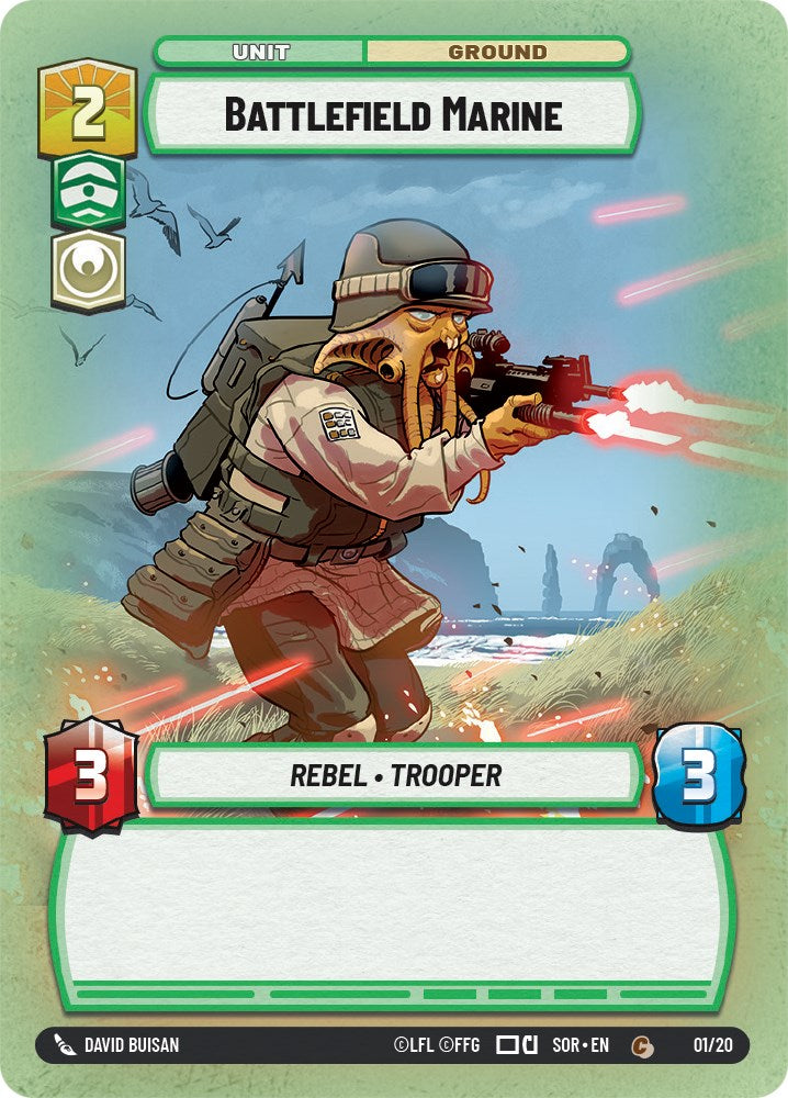 Battlefield Marine (1/20) [Spark of Rebellion: Weekly Play] | Fandemonia Ltd