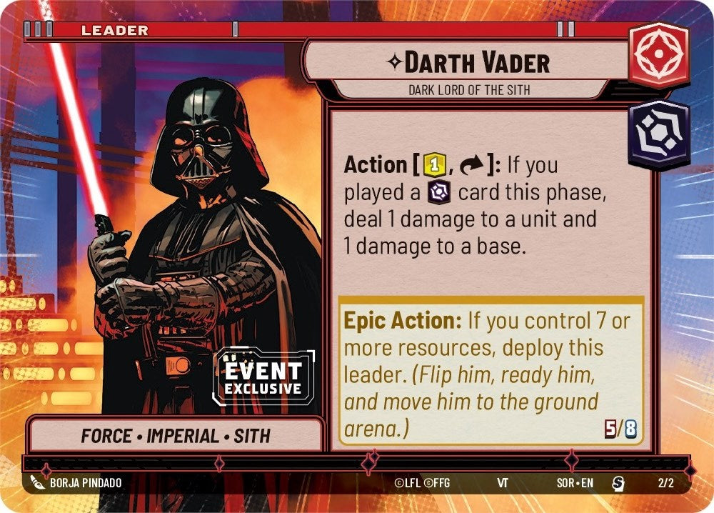 Darth Vader - Dark Lord of the Sith (2/2) (Hyperspace) (Event Promo) (2/2) [Miscellaneous] | Fandemonia Ltd