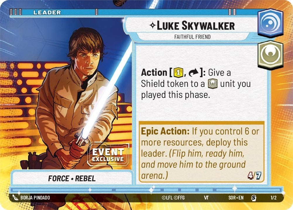 Luke Skywalker - Faithful Friend (1/2) (Hyperspace) (Event Promo) (1/2) [Miscellaneous] | Fandemonia Ltd