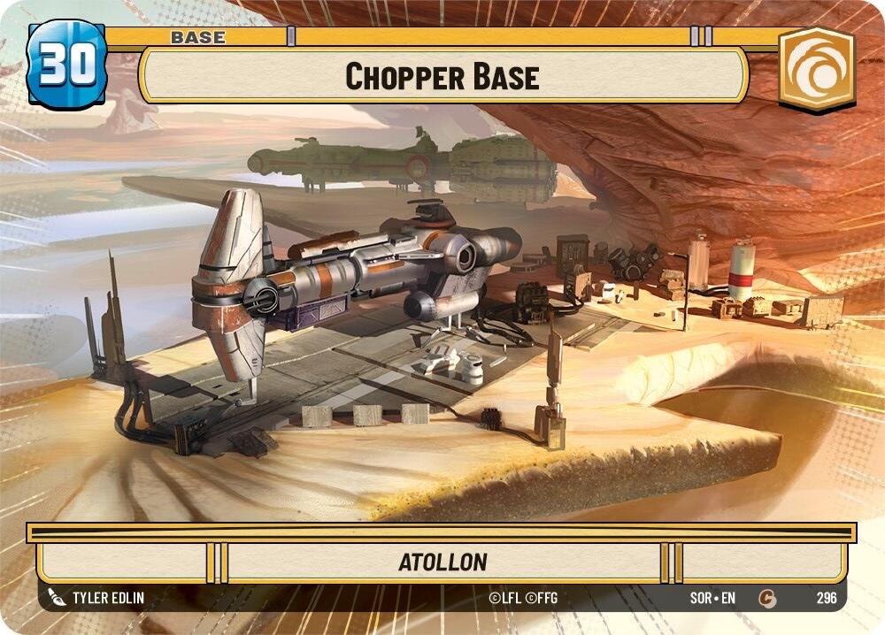 Chopper Base // Shield (Hyperspace) (296 // T04) [Spark of Rebellion] | Fandemonia Ltd